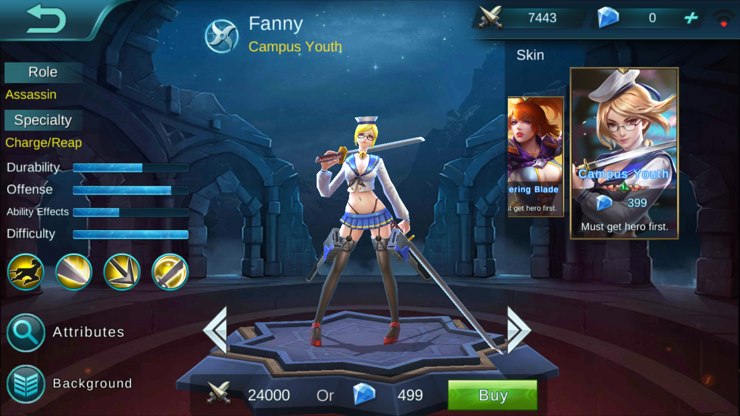 Fanny Hovering Blade Review Mobile Legends Bang Bang Online