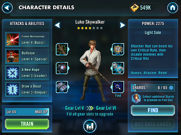 SWGOH Luke Skywalker Review