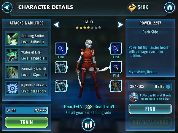 Star Wars: Galaxy of Heroes Talia Review