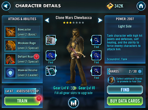 SWGOH Clone Wars Chewbacca Review