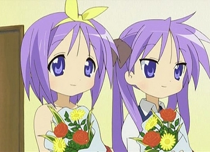 Tsukasa and Kagami Hiiragi