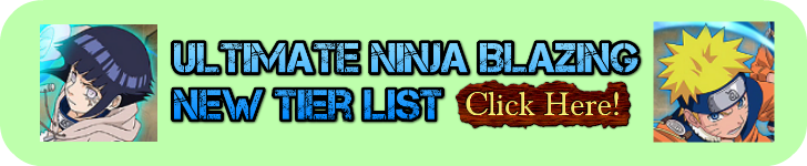 Ultimate Ninja Blazing Character Tier List Naruto Shippuden