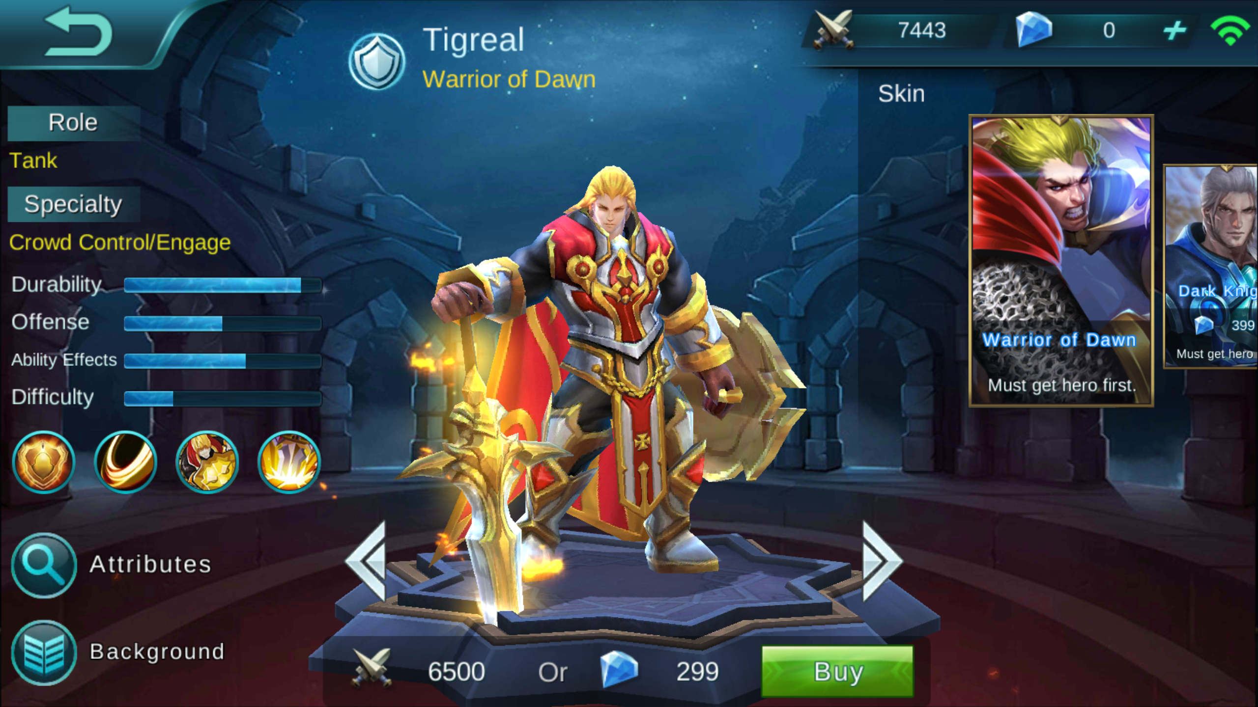 Tigreal Warrior of Dawn Review [Mobile Legends:Bang Bang]