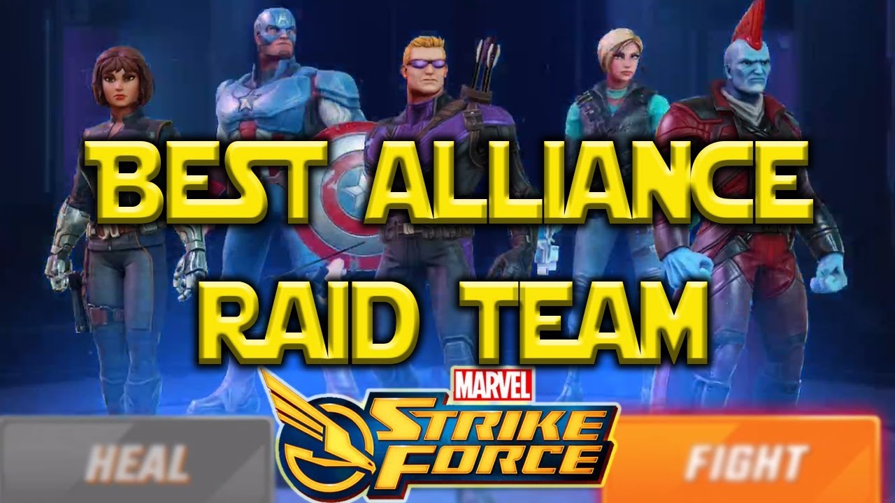 Marvel Strike Force Best Team for Alliance Raid Level 50 [Guide]